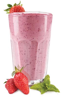 Blueberry Banana Smoothie With Flaxseed Manitoba Flax Seed Milling