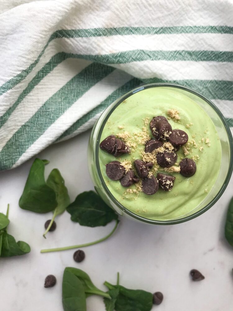 Shamrock Shake Smoothie With Fiber Protein Calcium Vitamin C And