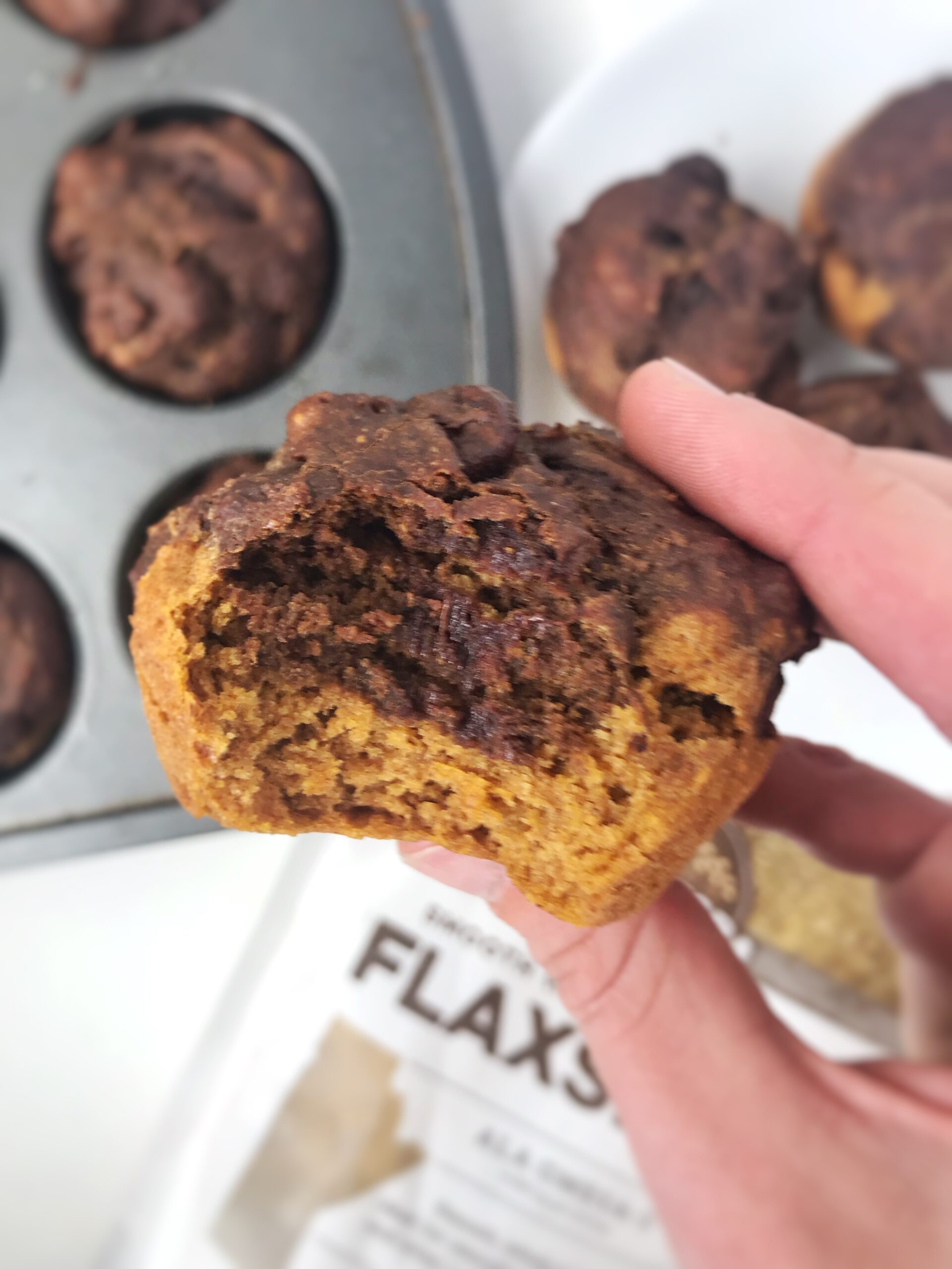 Chocolate Pumpkin Flax Milk Muffins Manitoba Flax Seed Milling Company