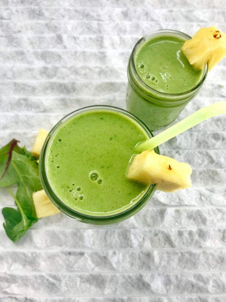 Green Pina Colada Smoothie Manitoba Flax Seed Milling Company