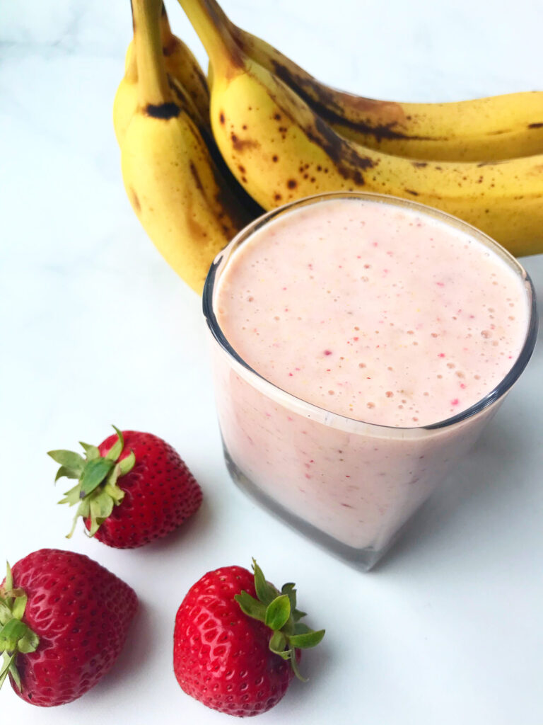 Strawberry Banana Shake Manitoba Flax Seed Milling Company