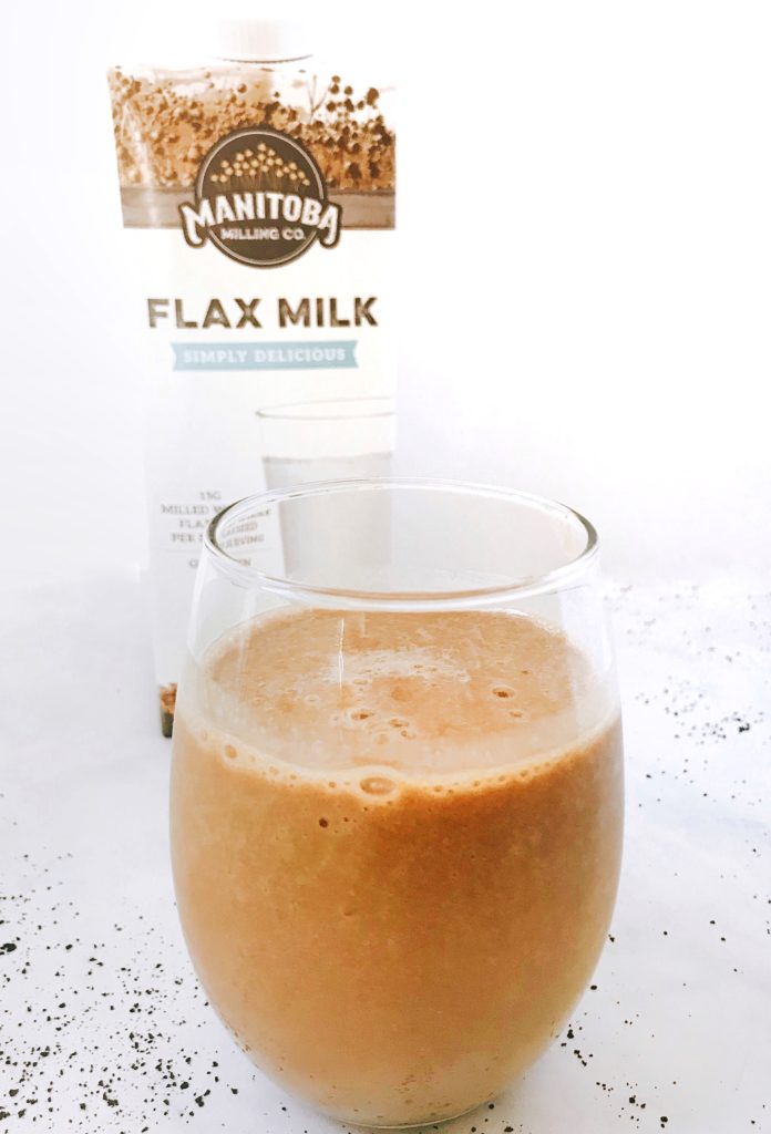 Creamy Flax & Cold Brew Blended Latte Manitoba Flax Seed Milling Company