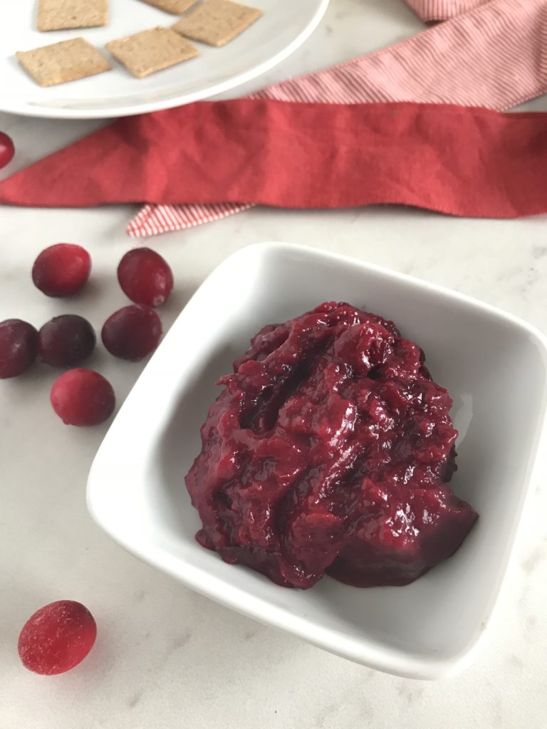 healthy, homemade, cranberry sauce, flaxseed
