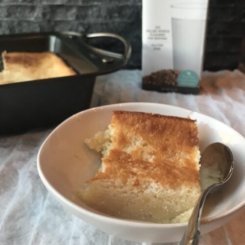 Gluten Free Lemon Pudding Cake Manitoba Flax Seed Milling Company