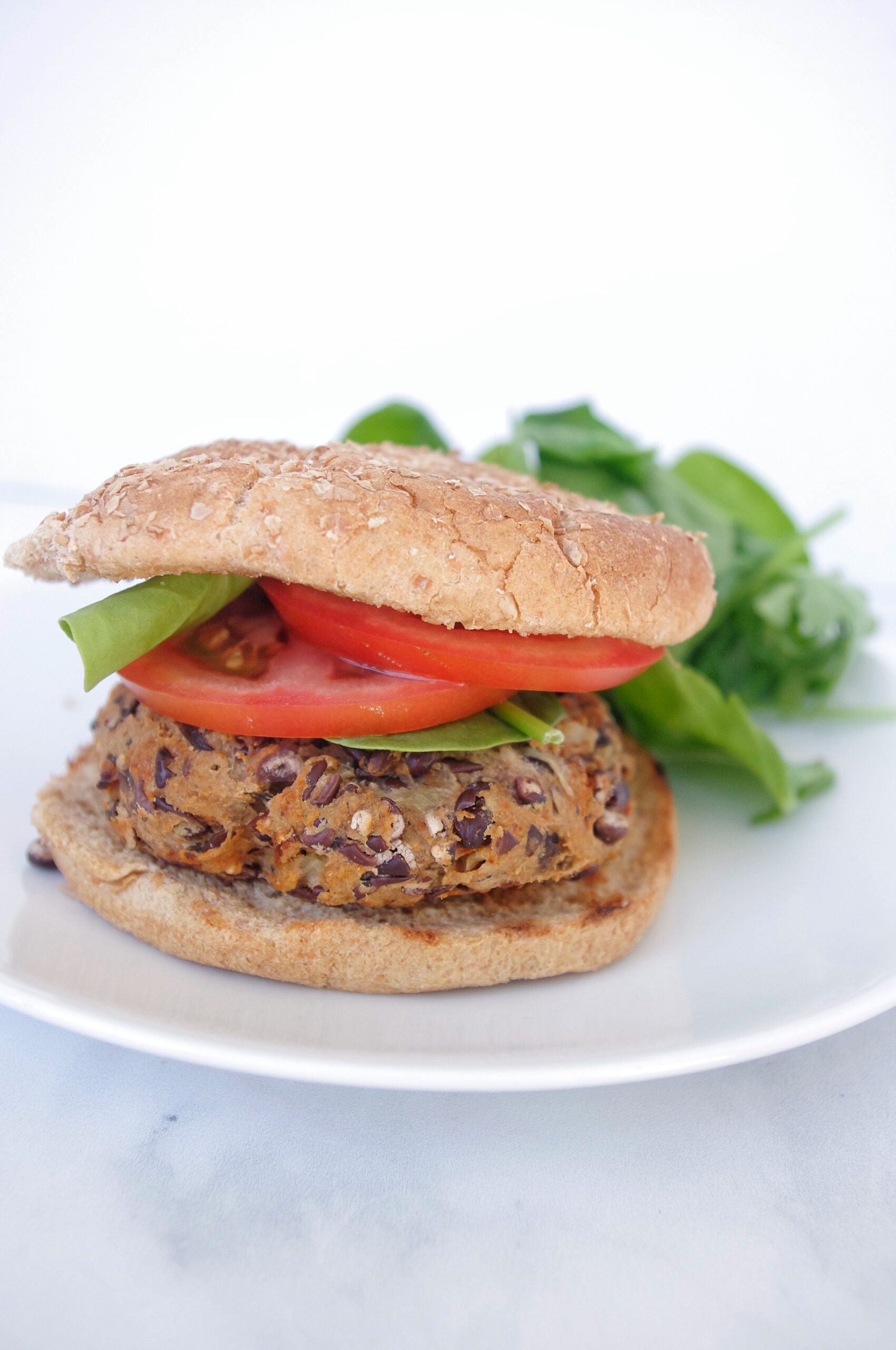 Black Bean Burgers with Flaxseed Manitoba Flax Seed Milling Company