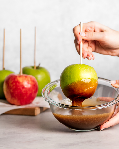 Vegan Caramel Apples Manitoba Flax Seed Milling Company