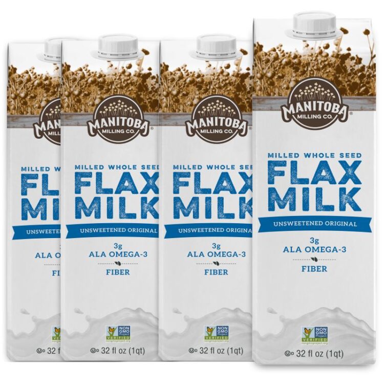 Unsweetened Original Flax Milk 4 x 32 oz.