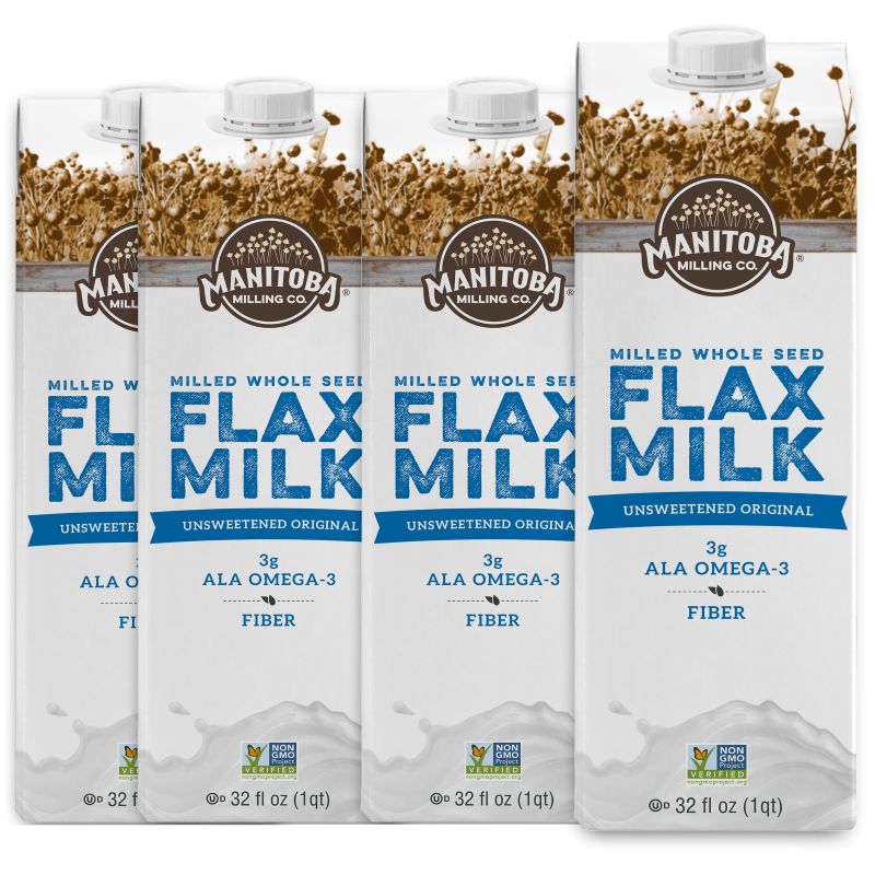 Unsweetened Original Flax Milk 4 x 32 oz.