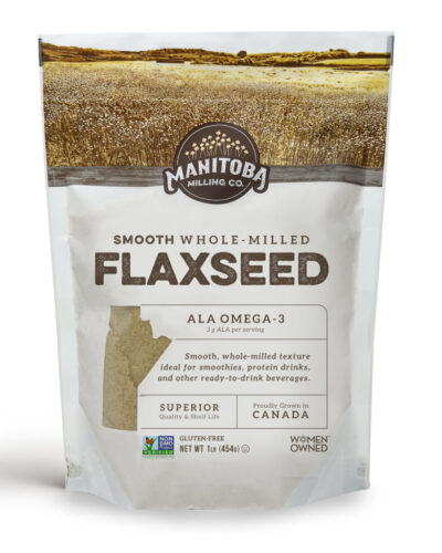 Smooth Whole Milled Golden Flaxseed One Pound