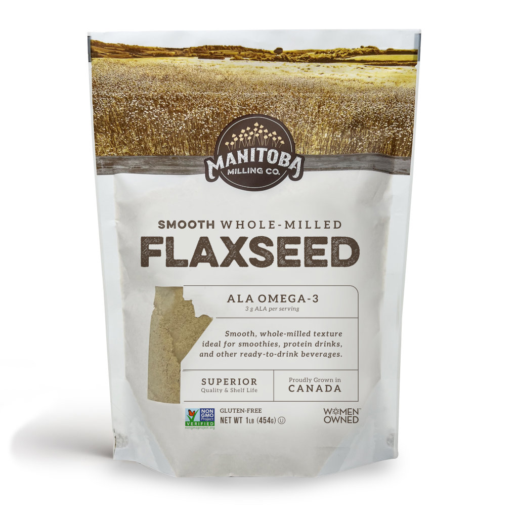 Smooth Whole Milled Golden Flaxseed One Pound