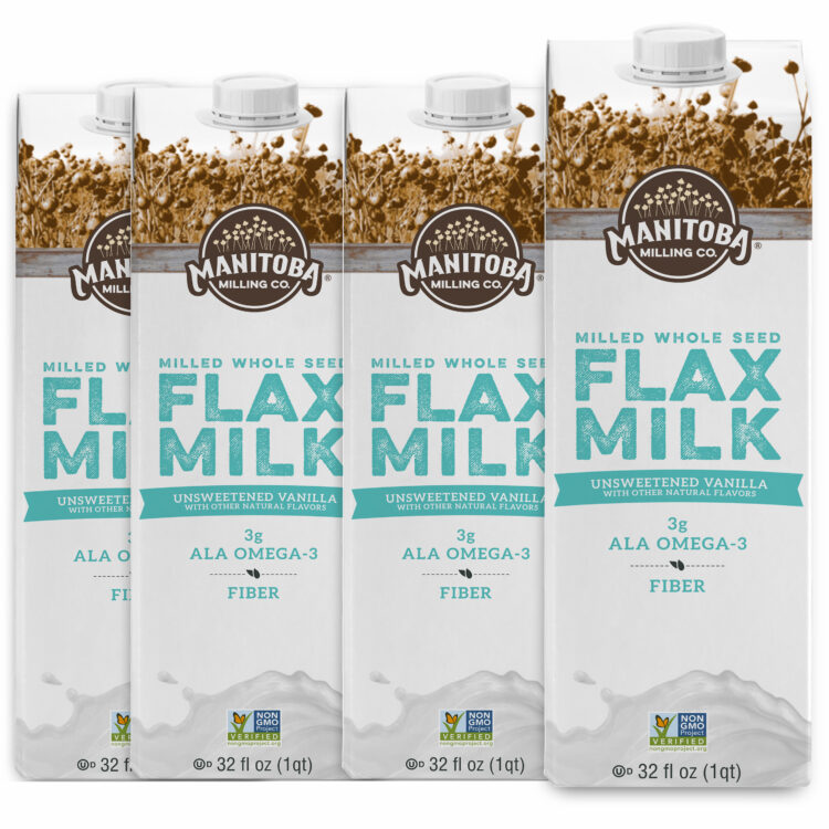 Unsweetened Vanilla Flax Milk - 4 x 32 oz.