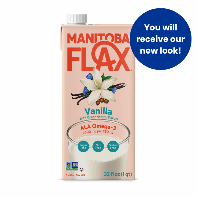 Unsweetened Vanilla Flax Milk - Case of 6 x 32 oz. - Image 2