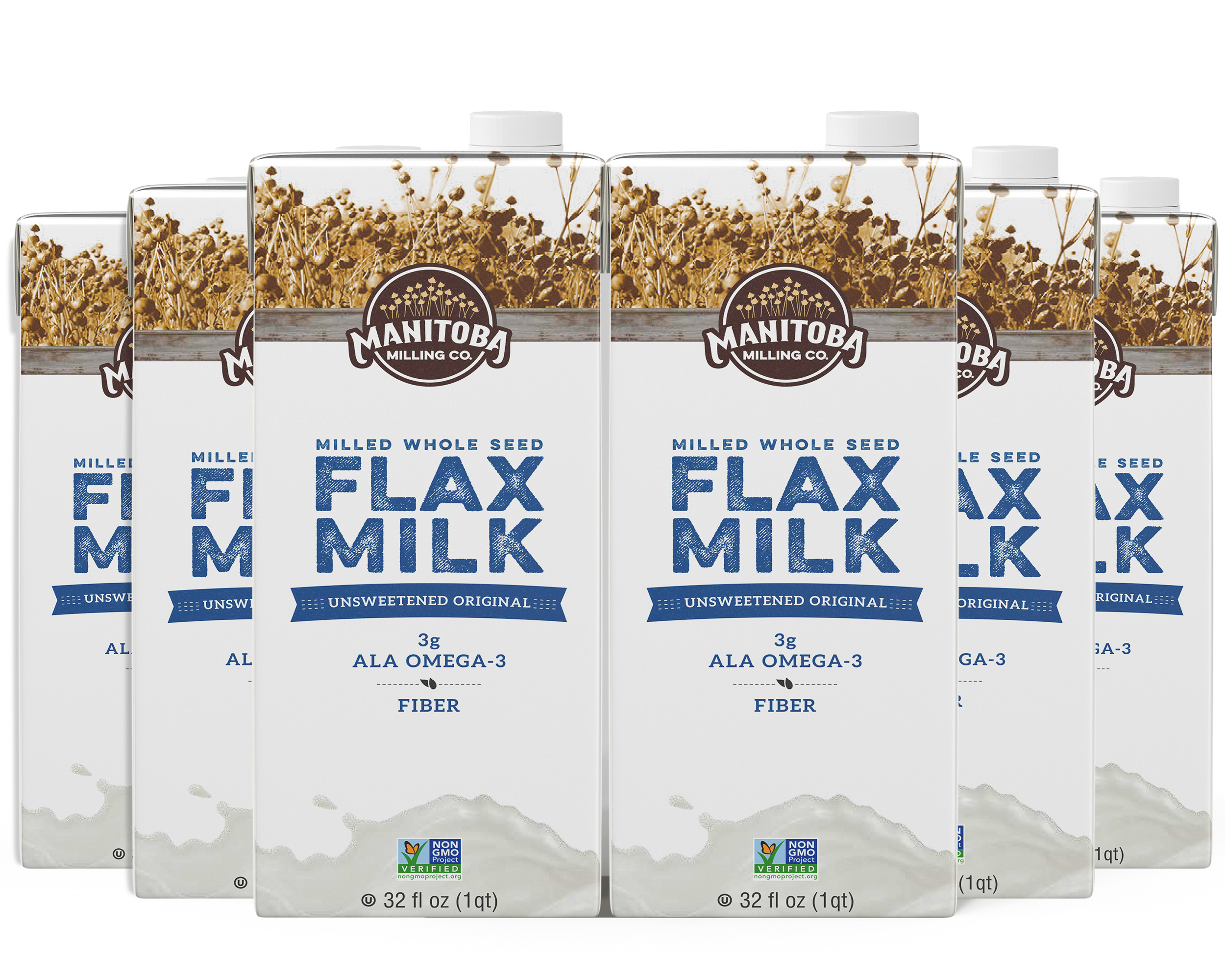 Unsweetened Original Flax Milk - Case of 6 x 32 oz.