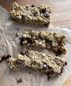 granola bars cut